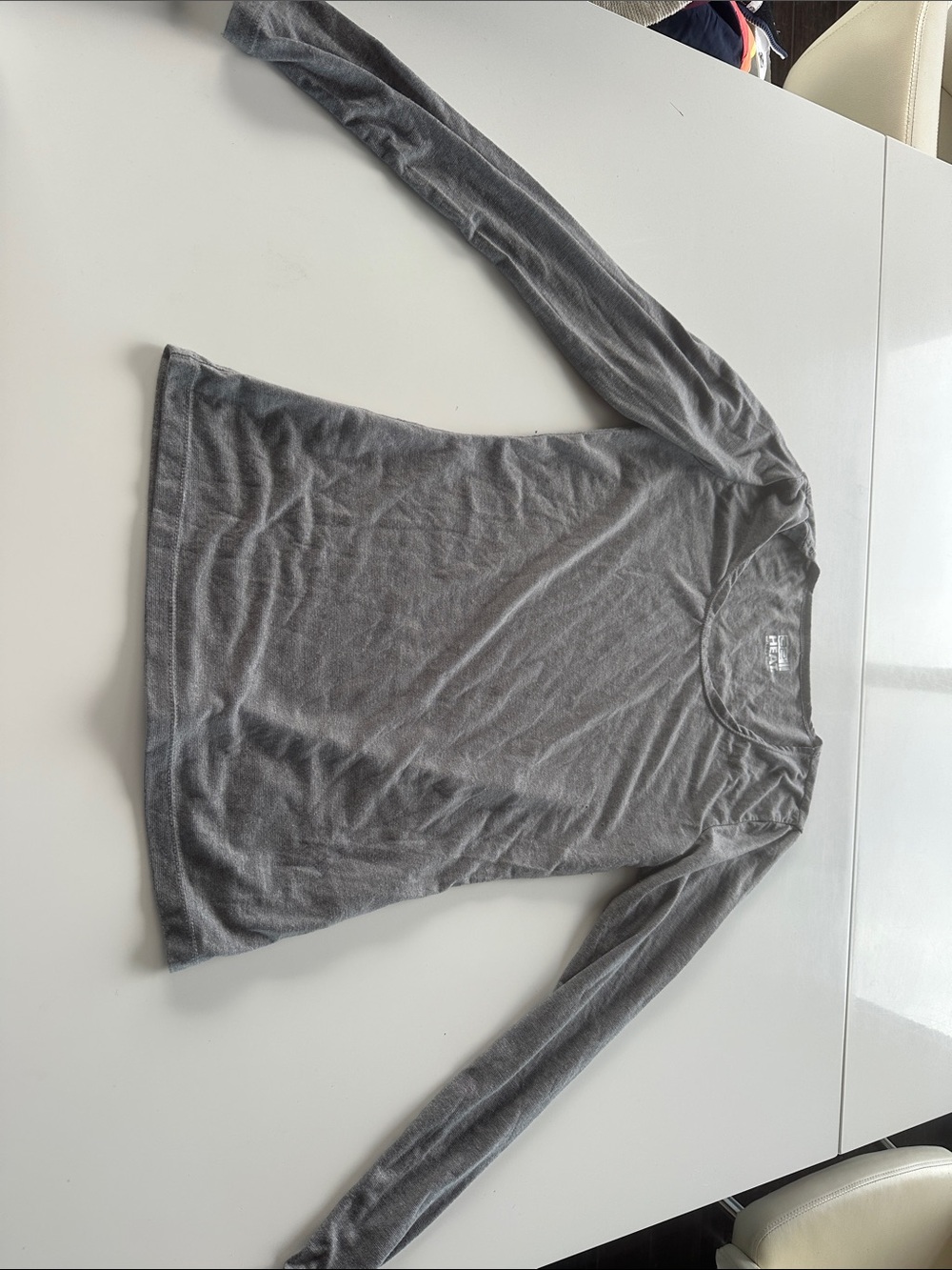 32 Degree Heat Gray Scoop Neck Long Sleeve Top